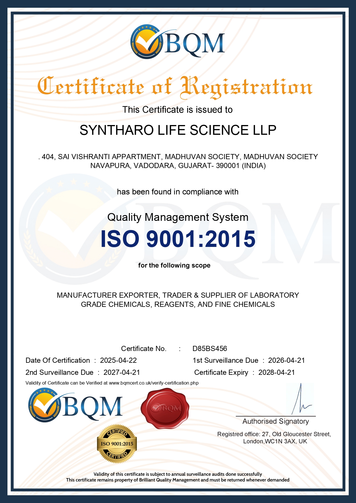 Certificate 1